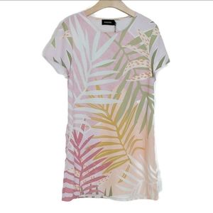 MINKPINK Tee Dress Palm Springs Palm Print